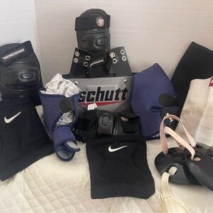 Box Of Sport Equipment Slightly Used Everything - Supports, Braces For The Body
